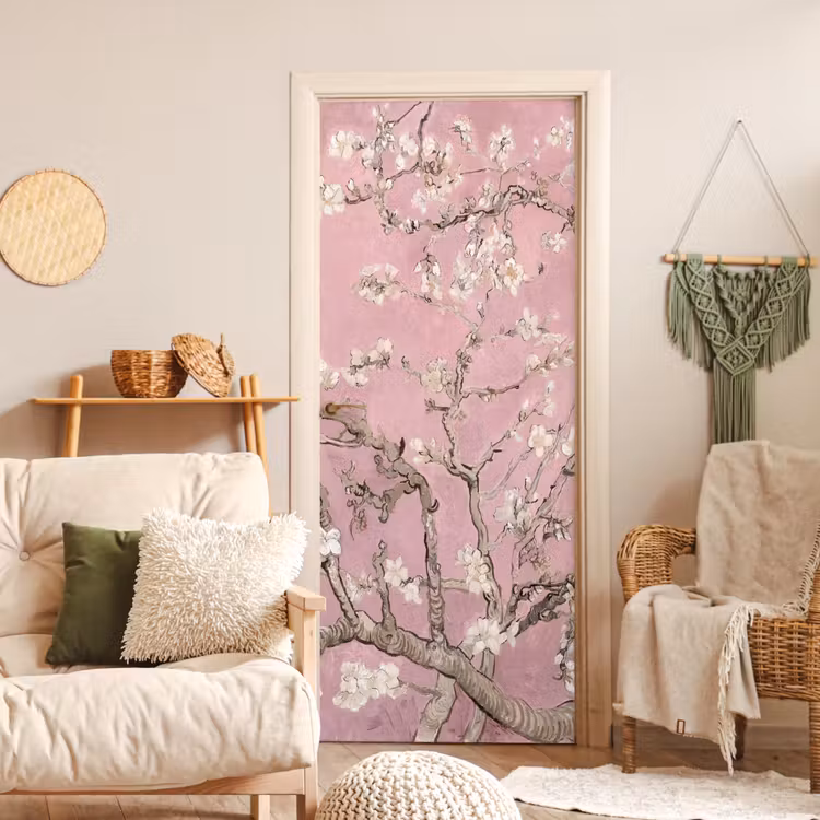 Deursticker - Amandelbloesem - Kunst - Van Gogh - Roze — 4