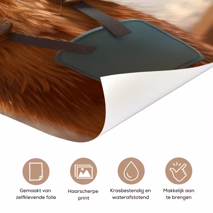 Deursticker - Bever - Bouw - Bouwhelm - Dier — 3