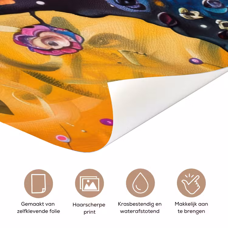 Deursticker - Boom - Levensboom - Kleurrijk - Bloemen - Modern — 3