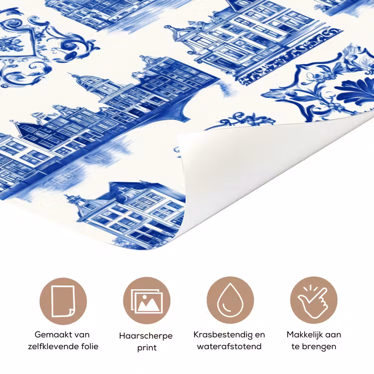 Deursticker - Huizen - Schepen - Blauw — 3