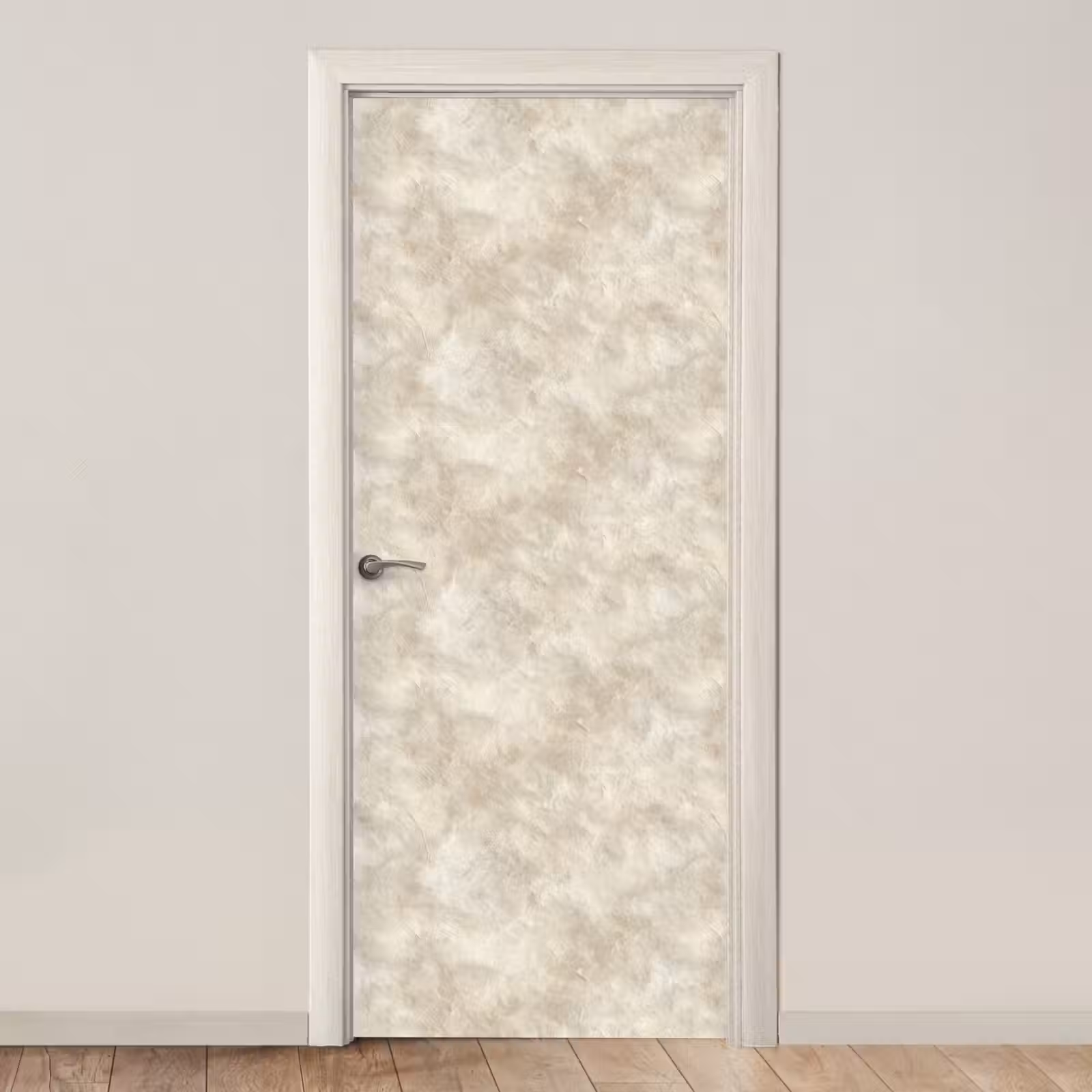 Deursticker - Beige - Reliëfstructuur - Natuursteen — 1