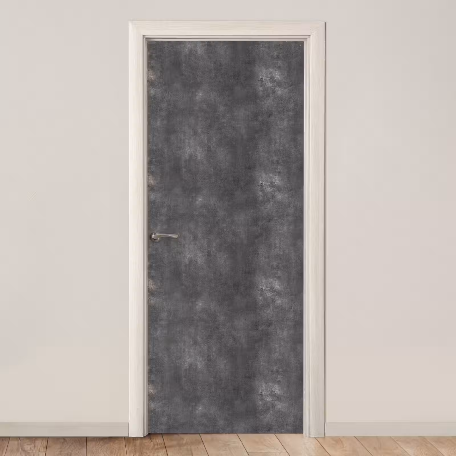 Deursticker - Donkergrijs - Ruw - Beton — 1