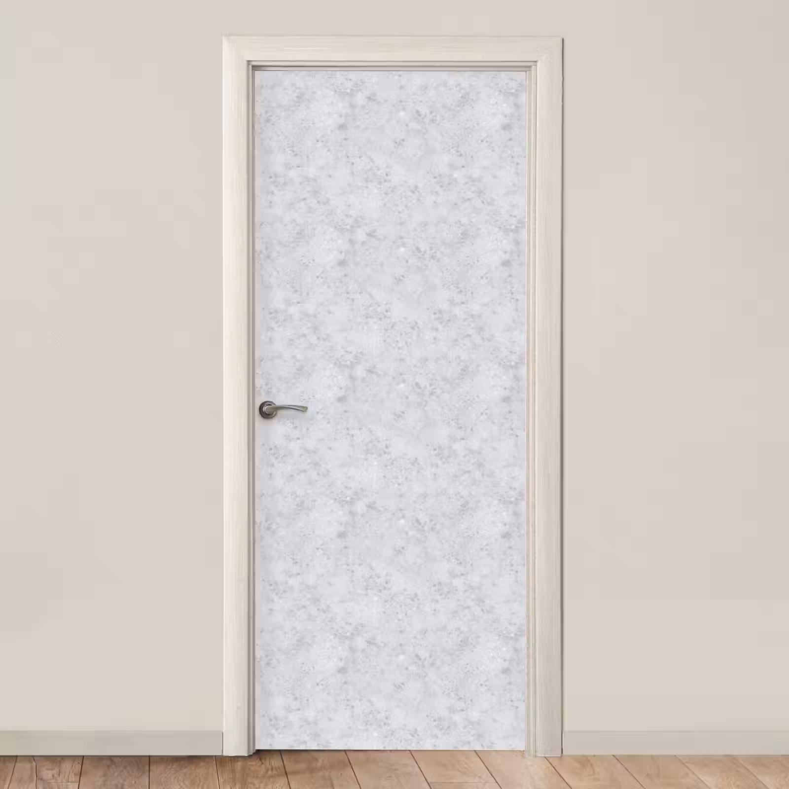 Deursticker - Grijs - Terrazzo-effect - Beton — 1