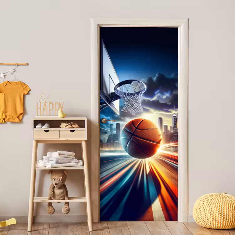 Deursticker - Basketbal - Sport - Basket - Stad — 6