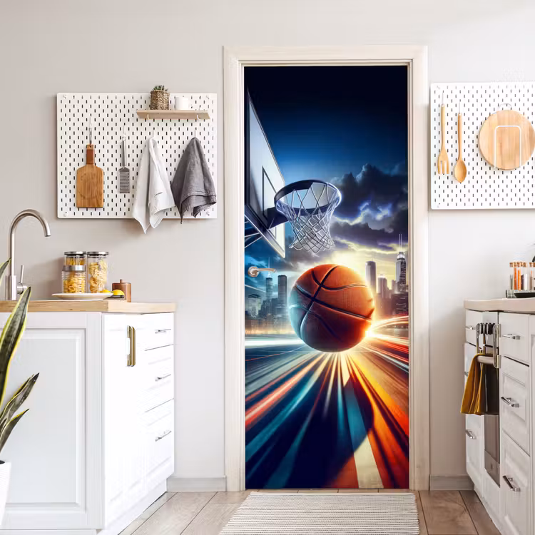 Deursticker - Basketbal - Sport - Basket - Stad — 7