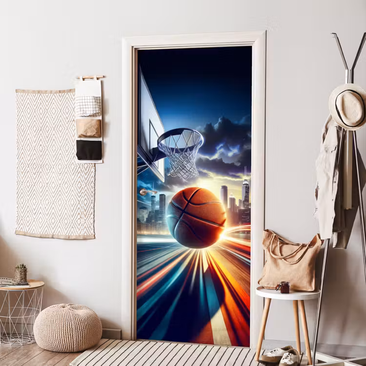 Deursticker - Basketbal - Sport - Basket - Stad — 8