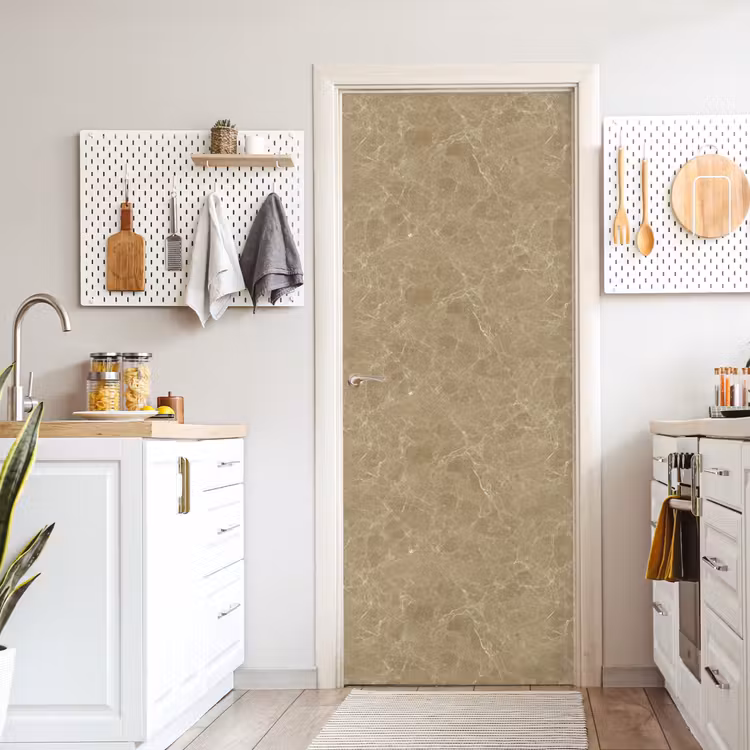 Deursticker - Beige - Marmer - Witte aders — 7