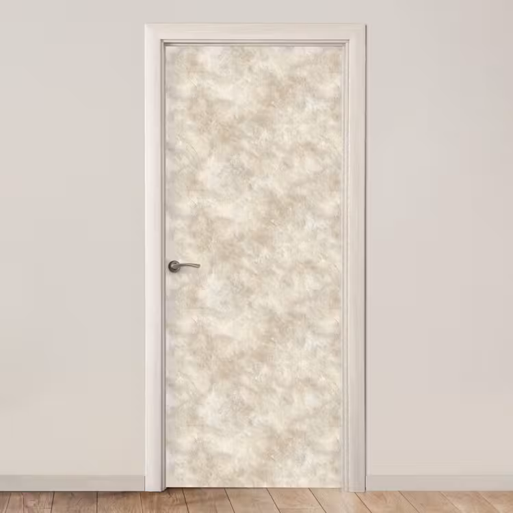 Deursticker - Beige - Reliëfstructuur - Natuursteen — 1