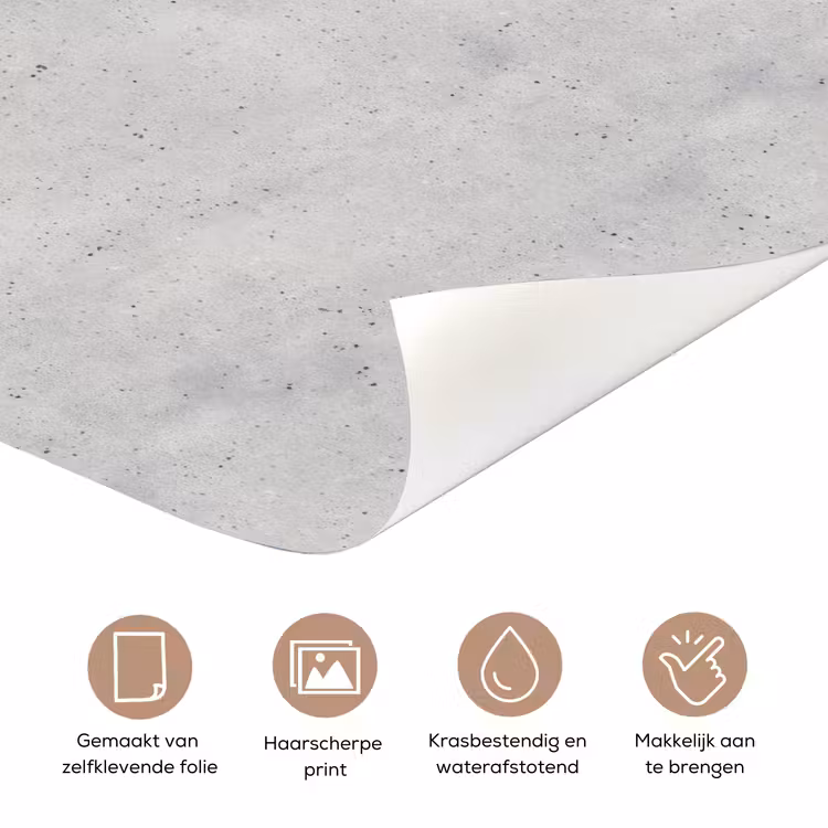 Deursticker - Grijs - Beton - Neutraal — 3