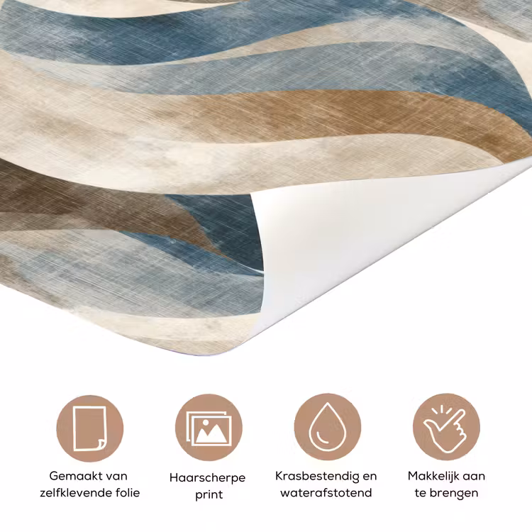 Deursticker - Abstract - Golven - Kleurrijk — 3