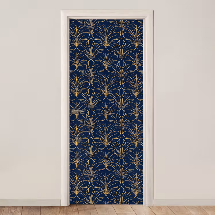 Deursticker - Deco - Waaier - Blauw — 1