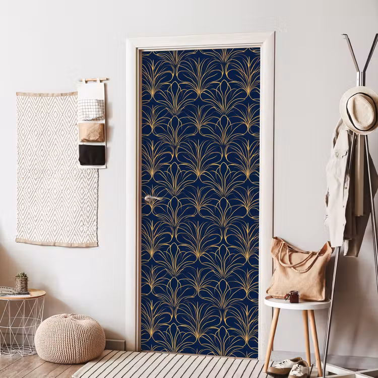 Deursticker - Deco - Waaier - Blauw — 8