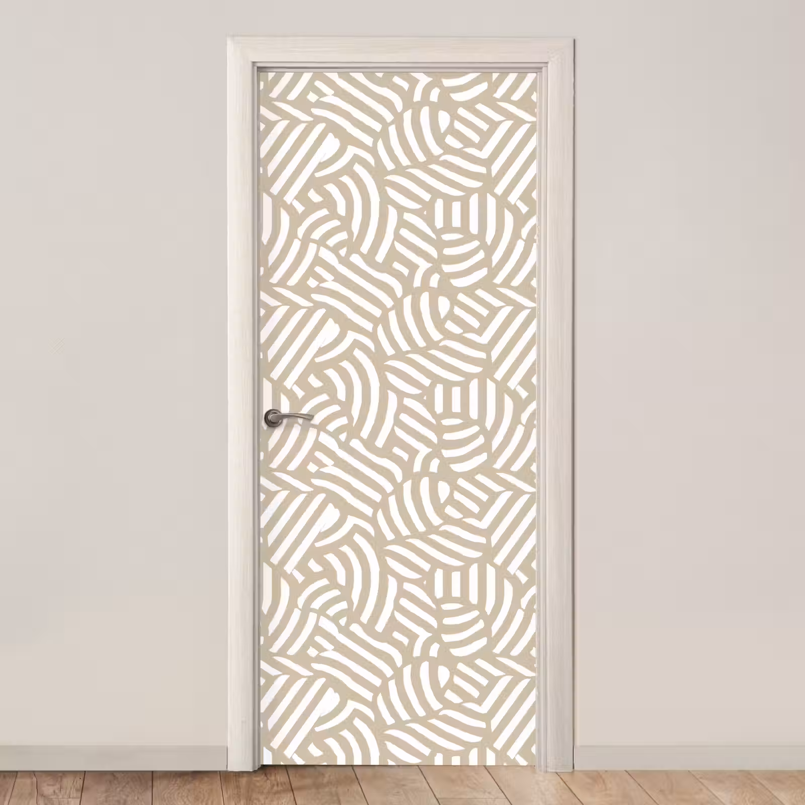 Deursticker - Abstract - Modern - Beige — 1