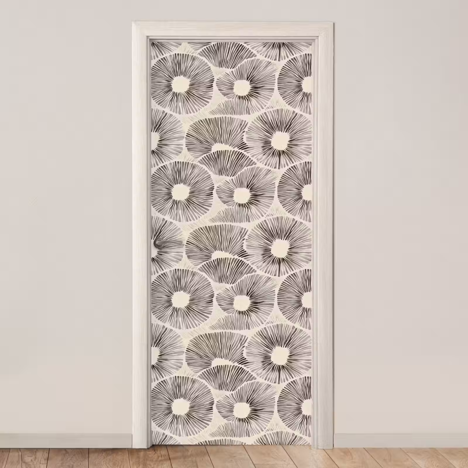 Deursticker - Cirkels - Patroon - Zwart — 1