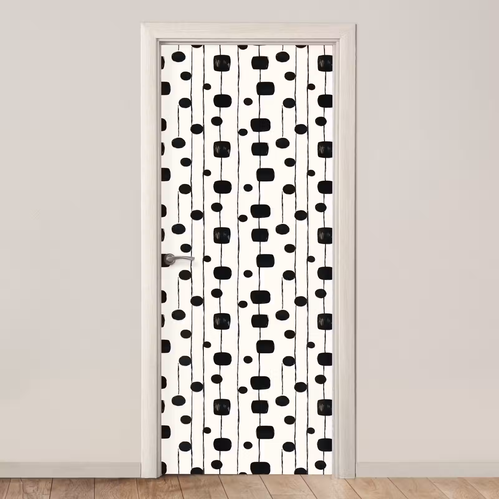Deursticker - Grafisch - Modern - Zwart — 1