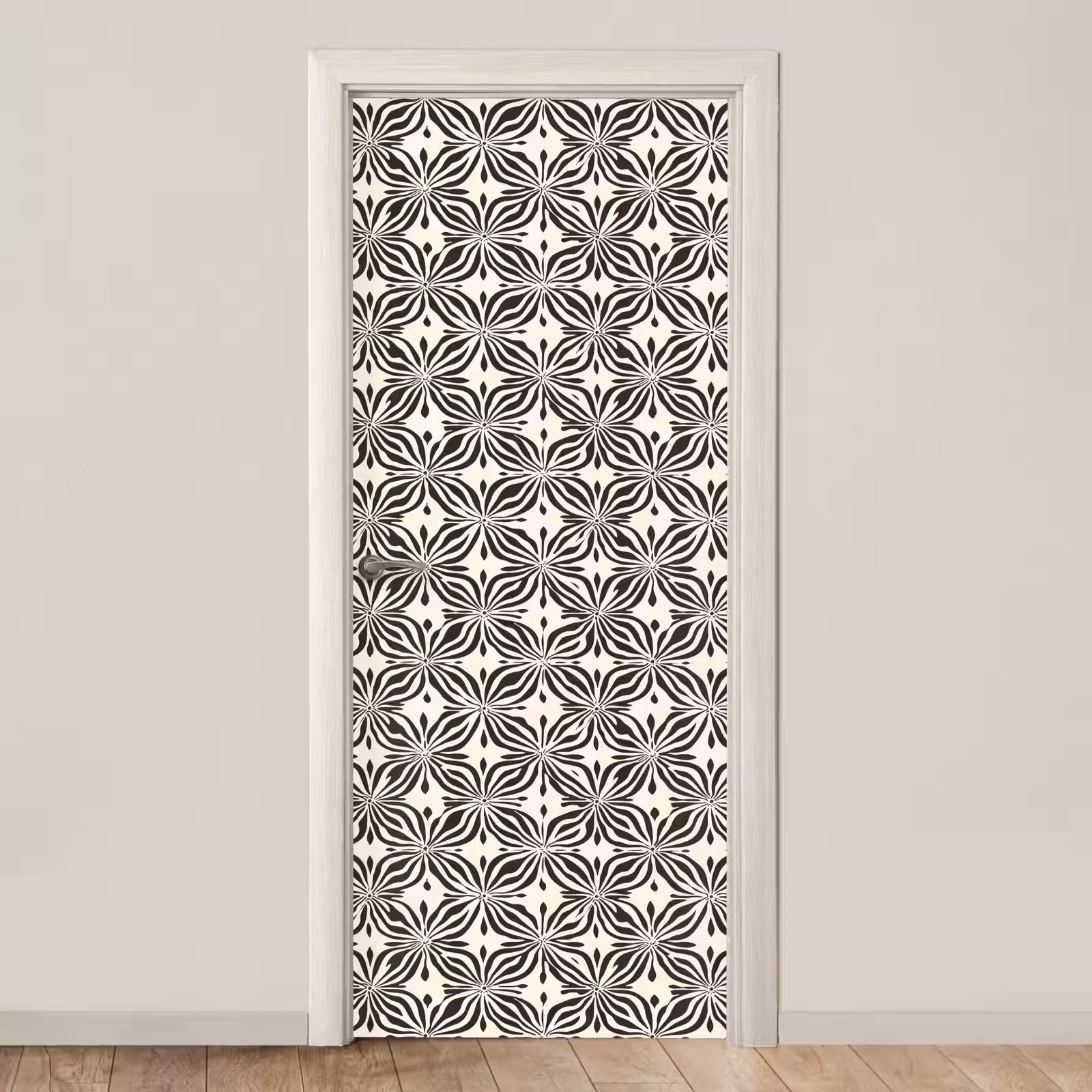 Deursticker - Grafisch - Patroon - Zwart — 1