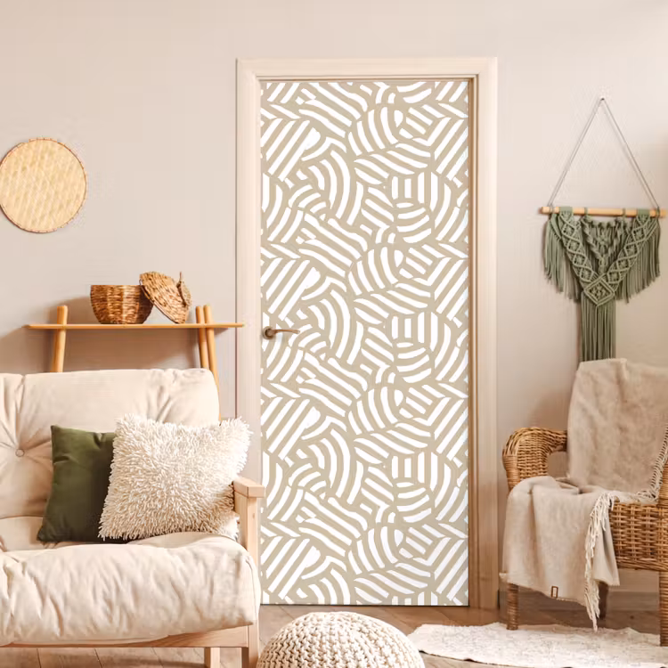 Deursticker - Abstract - Modern - Beige — 4