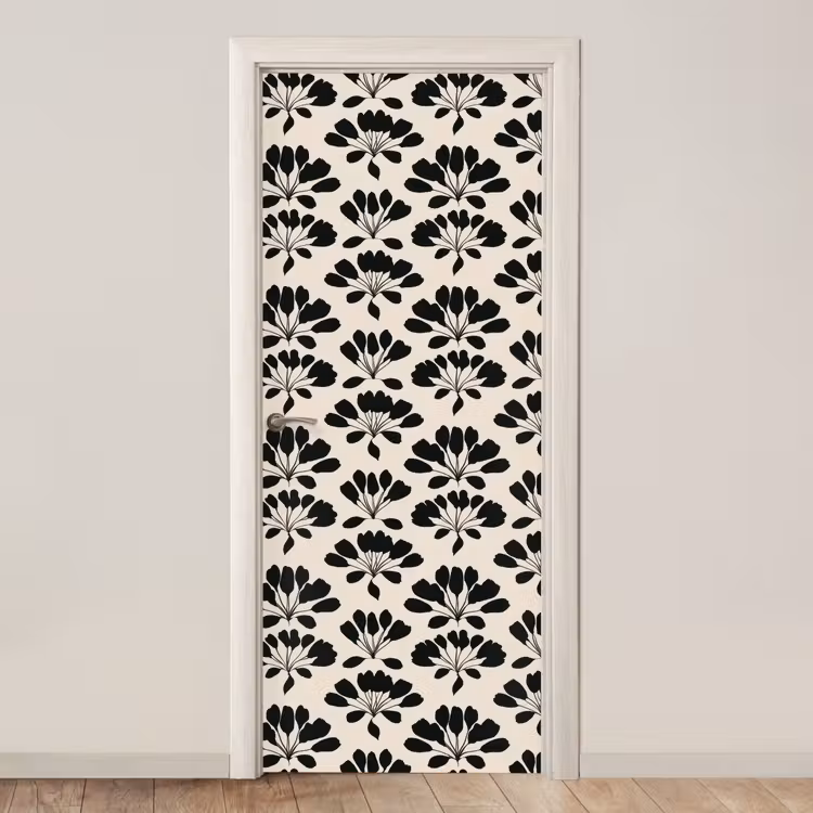 Deursticker - Abstract - Patroon - Zwart — 1