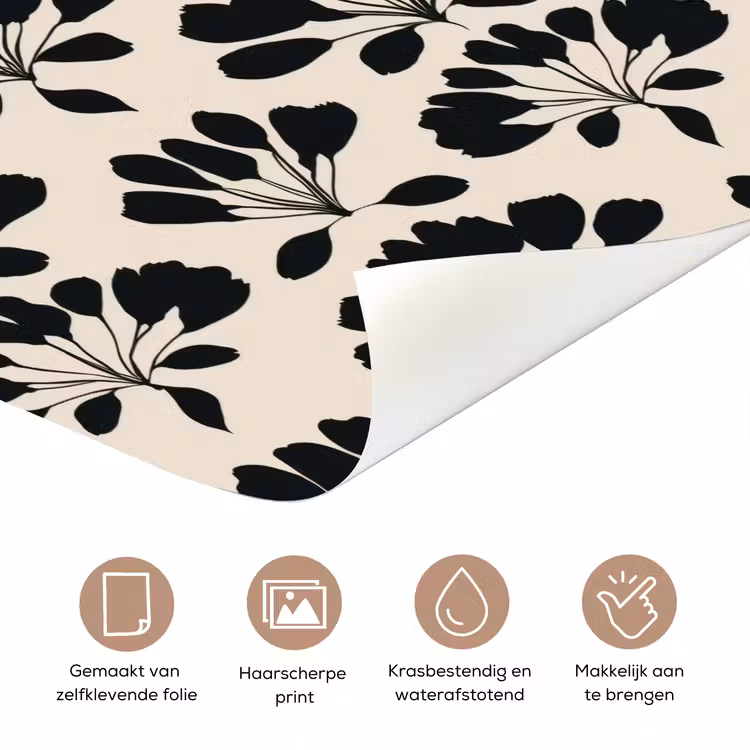 Deursticker - Abstract - Patroon - Zwart — 3