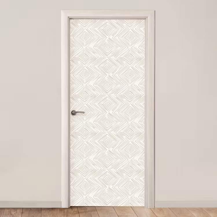 Deursticker - Abstract - Ruiten - Beige — 1