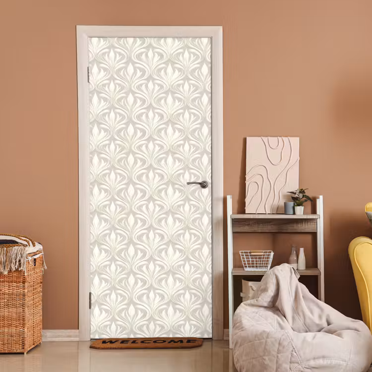 Deursticker - Barok - Patroon - Beige — 2