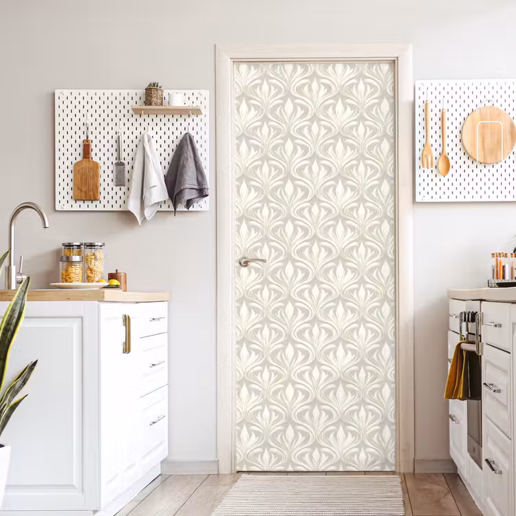 Deursticker - Barok - Patroon - Beige — 7
