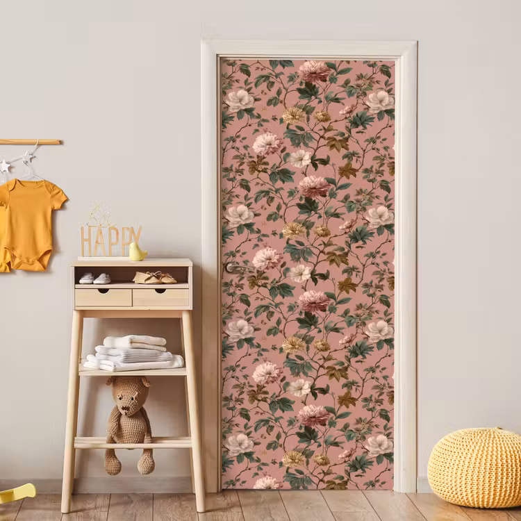 Deursticker - Bloemen - Klassiek - Roze — 6