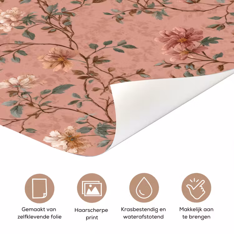 Deursticker - Botanisch - Bloemen - Roze — 3