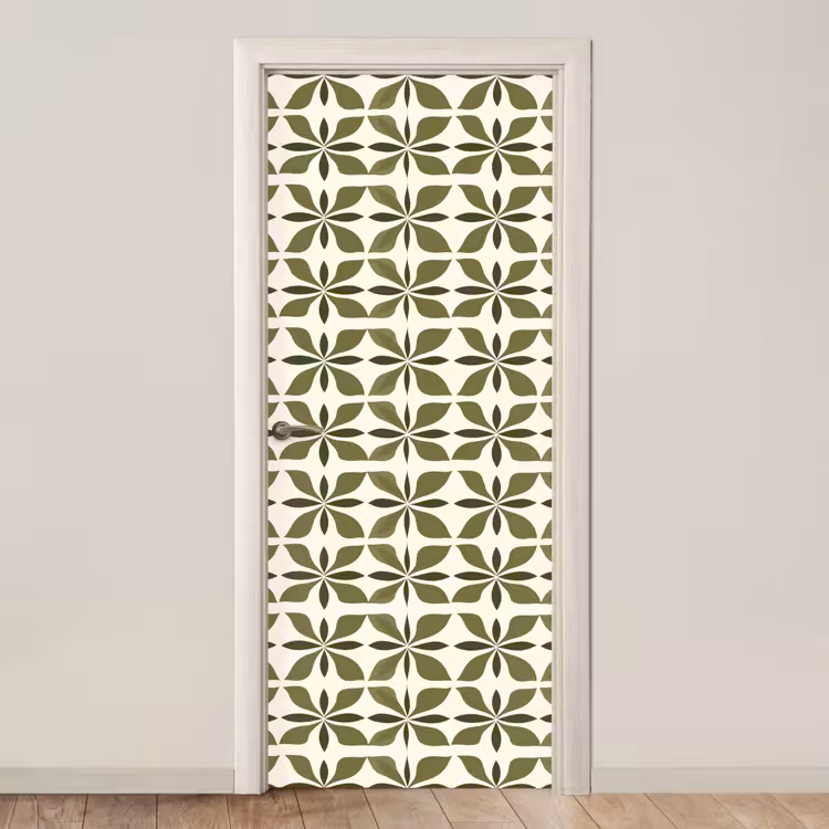 Deursticker - Botanisch - Retro - Groen — 1