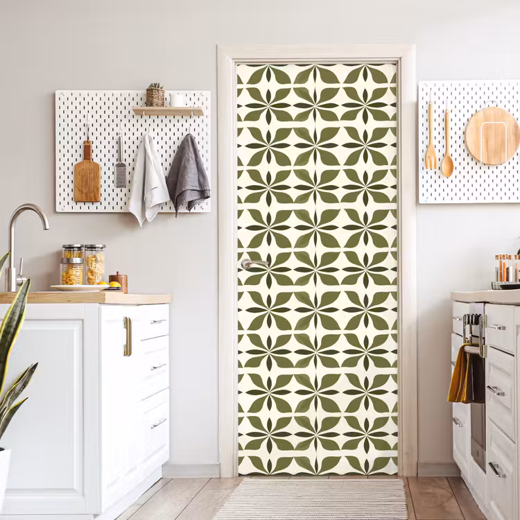 Deursticker - Botanisch - Retro - Groen — 7
