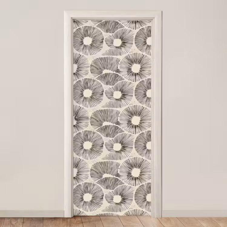 Deursticker - Cirkels - Patroon - Zwart — 1