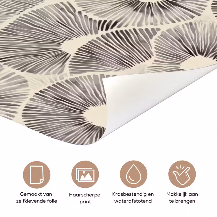 Deursticker - Cirkels - Patroon - Zwart — 3