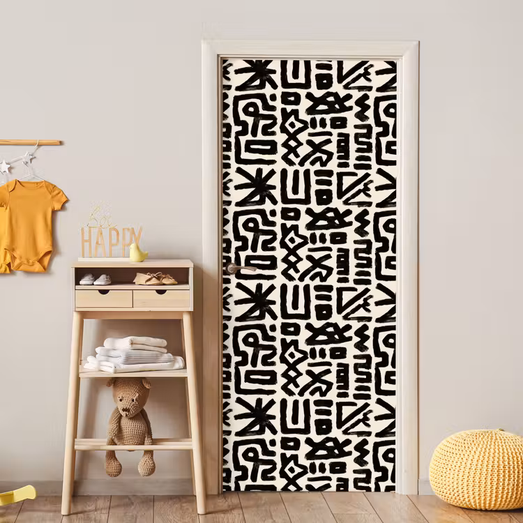 Deursticker - Geometrisch - Figuren - Zwart — 6