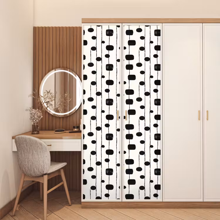Deursticker - Grafisch - Modern - Zwart — 5