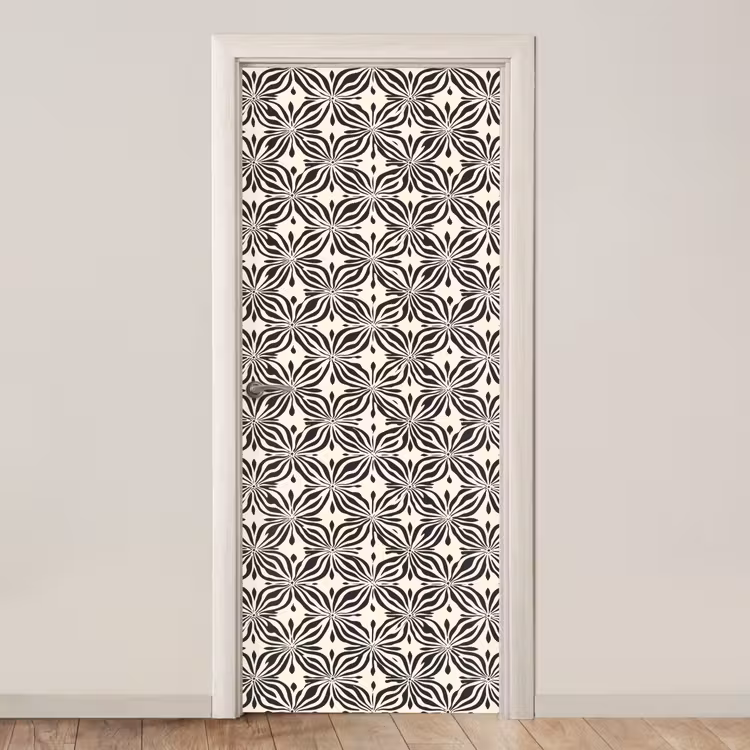 Deursticker - Grafisch - Patroon - Zwart — 1
