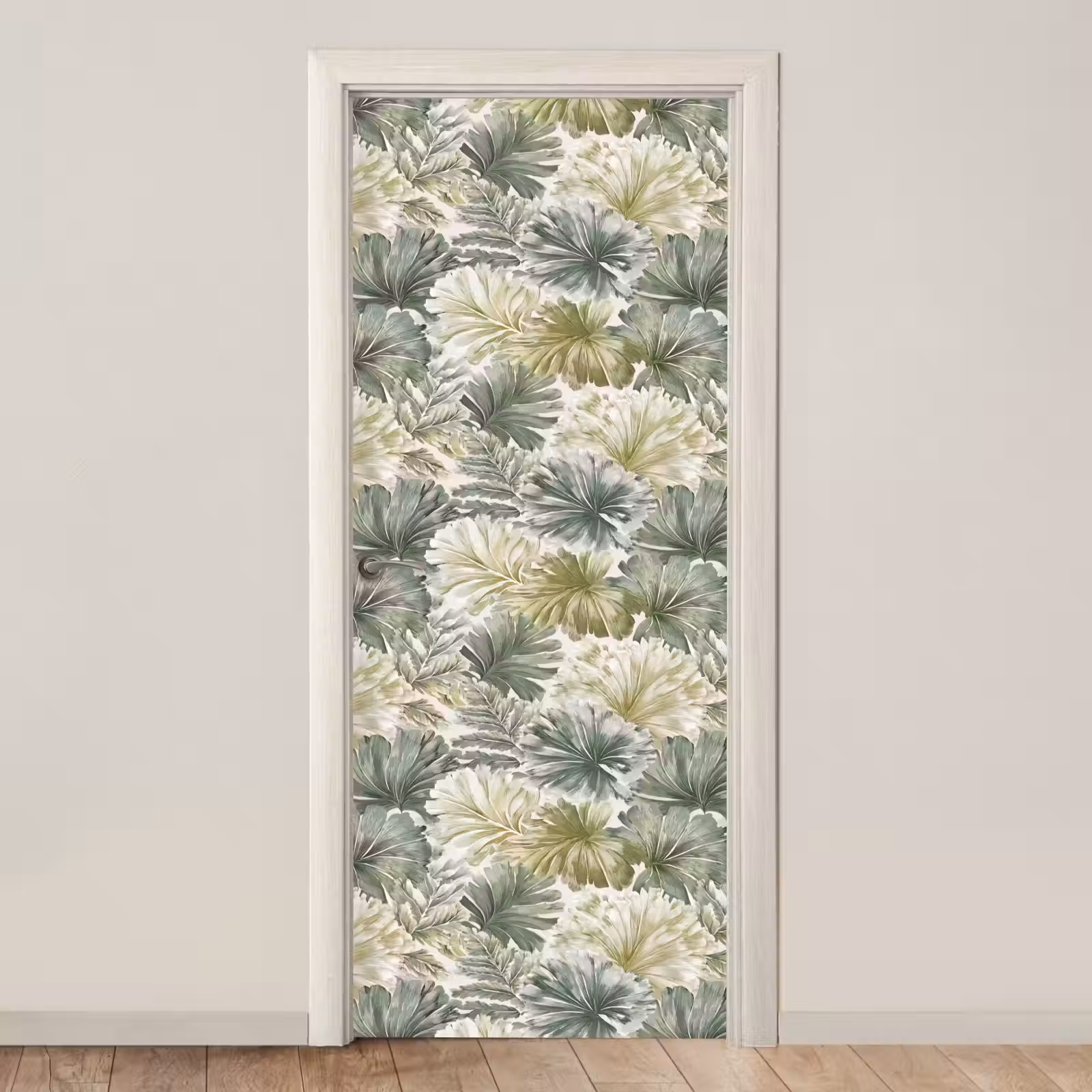 Deursticker - Bladeren - Botanisch - Groen — 1