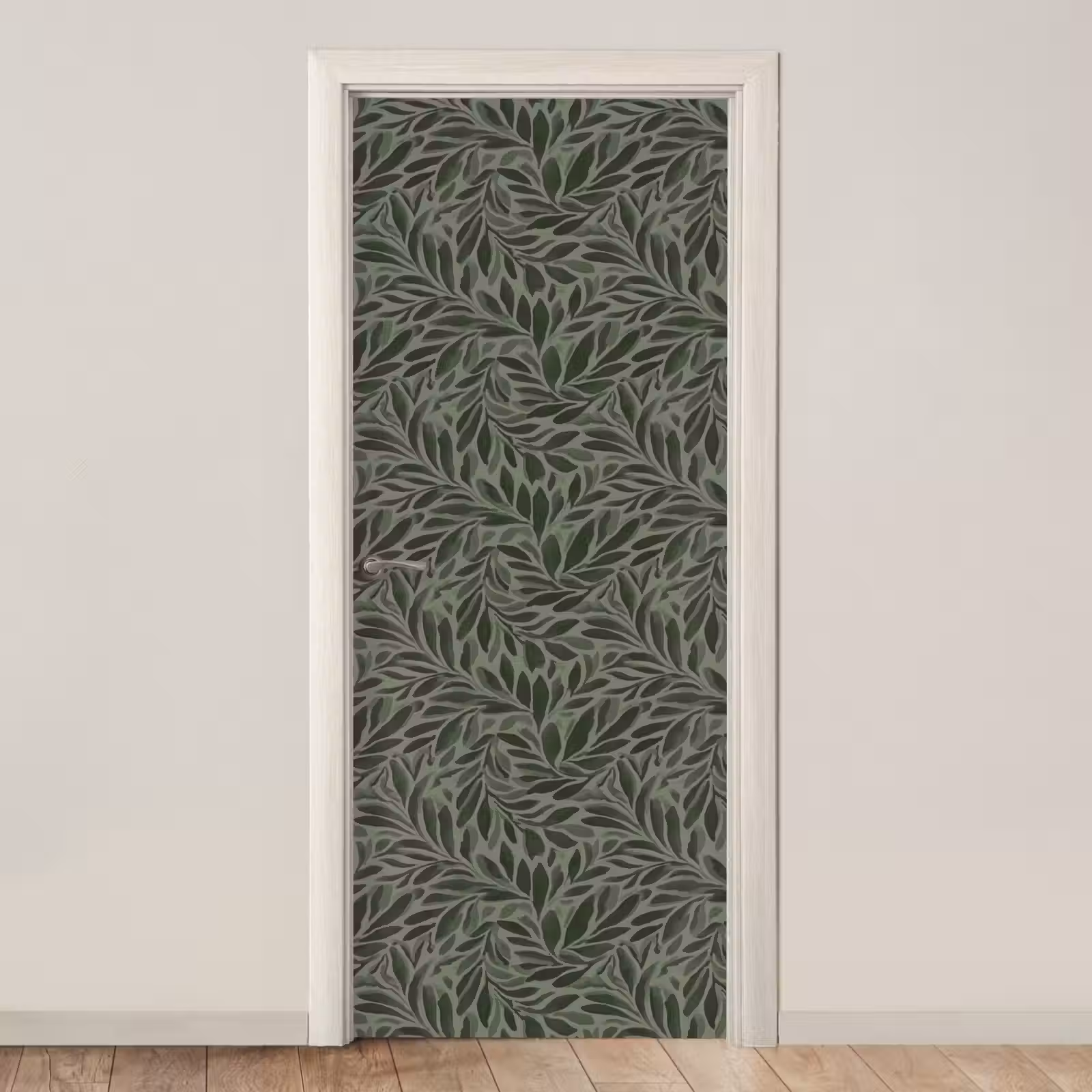 Deursticker - Bladeren - Organisch - Groen — 1