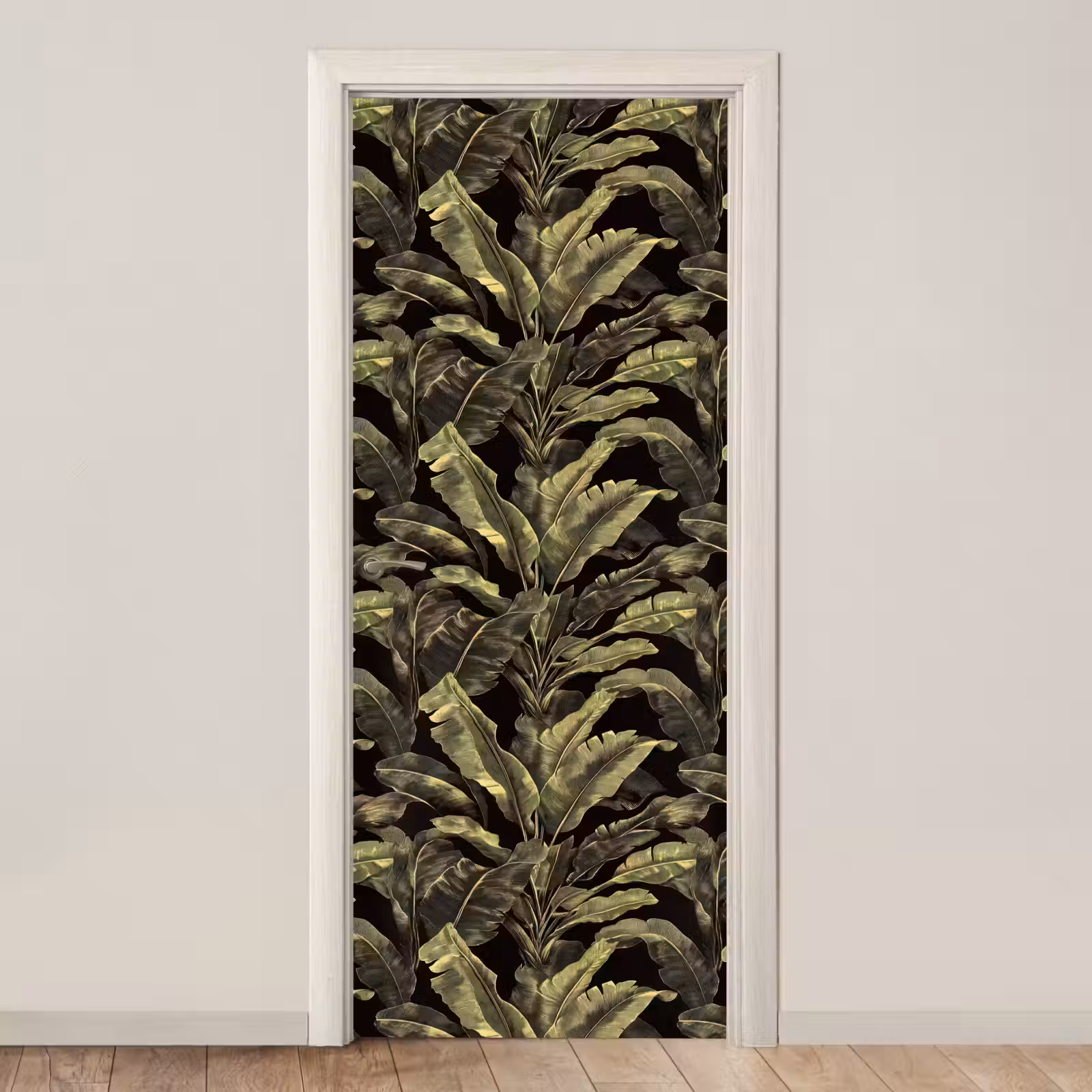 Deursticker - Botanisch - Bladeren - Groen — 1