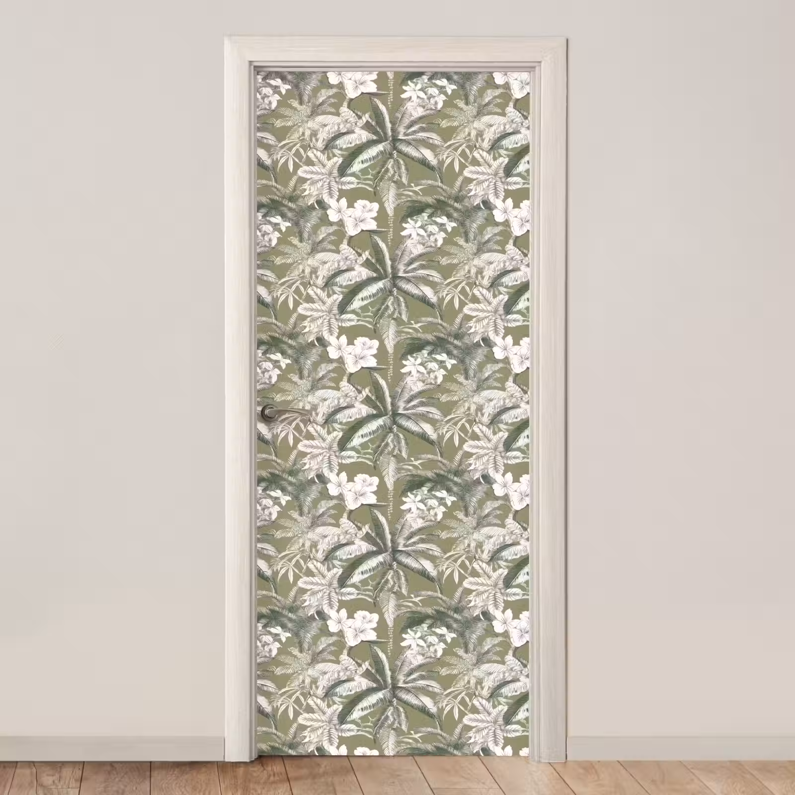 Deursticker - Botanisch - Bloemen - Groen — 1