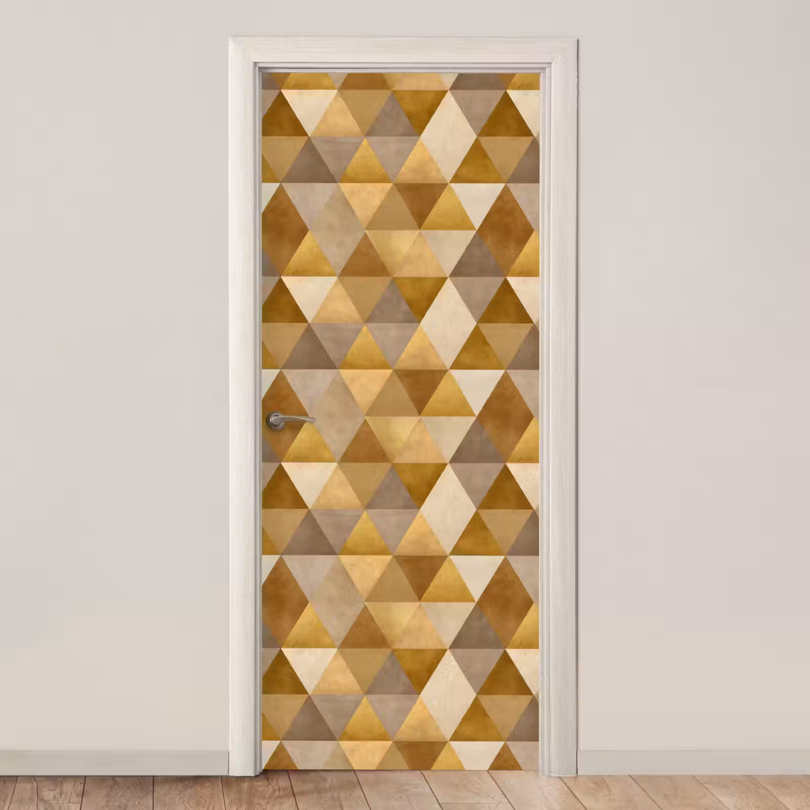 Deursticker - Geometrisch - Driehoek - Goud — 1