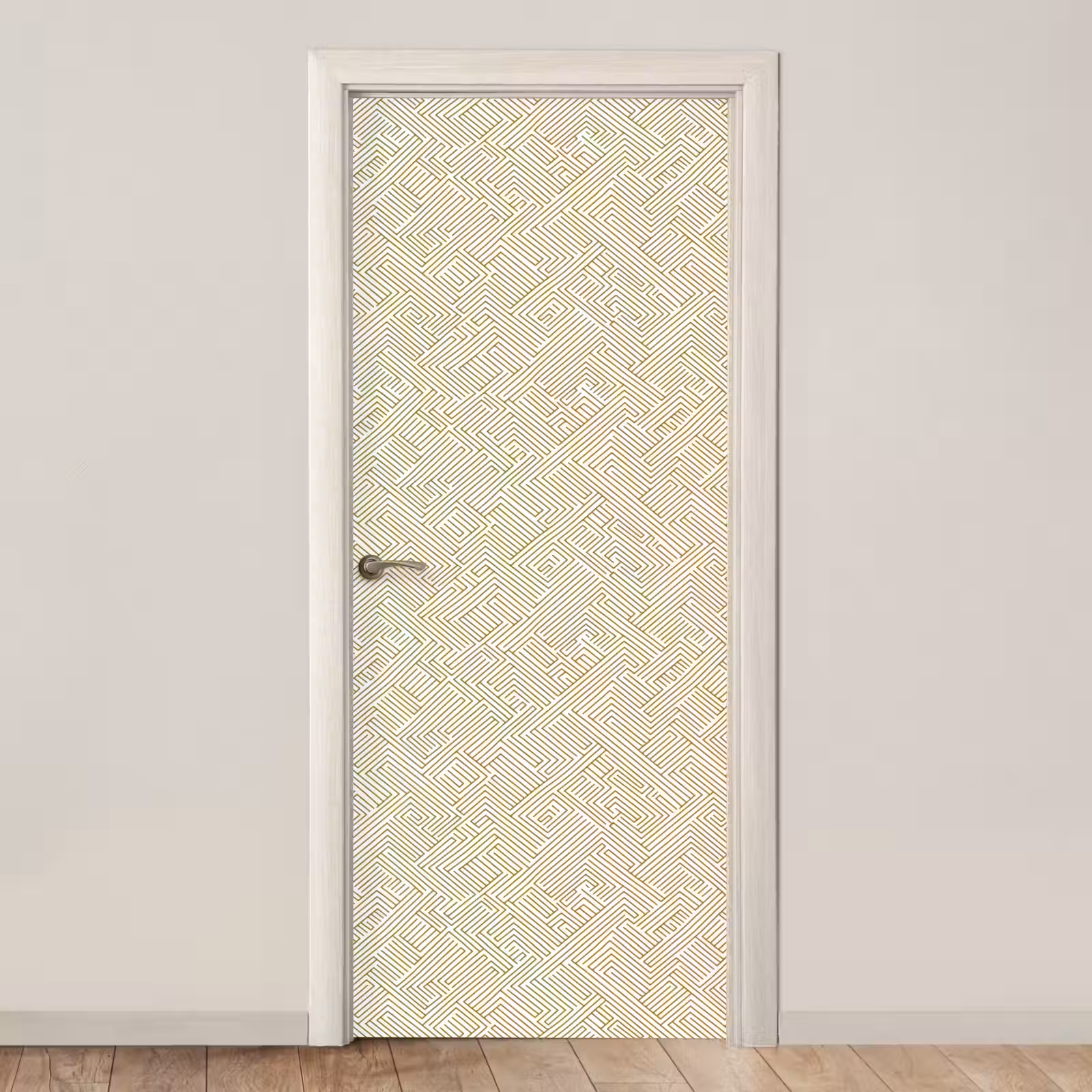 Deursticker - Geometrisch - Lijnen - Groen — 1