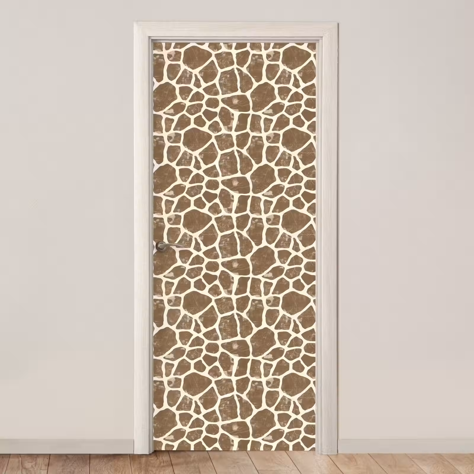 Deursticker - Giraf - Klassiek - Bruin — 1
