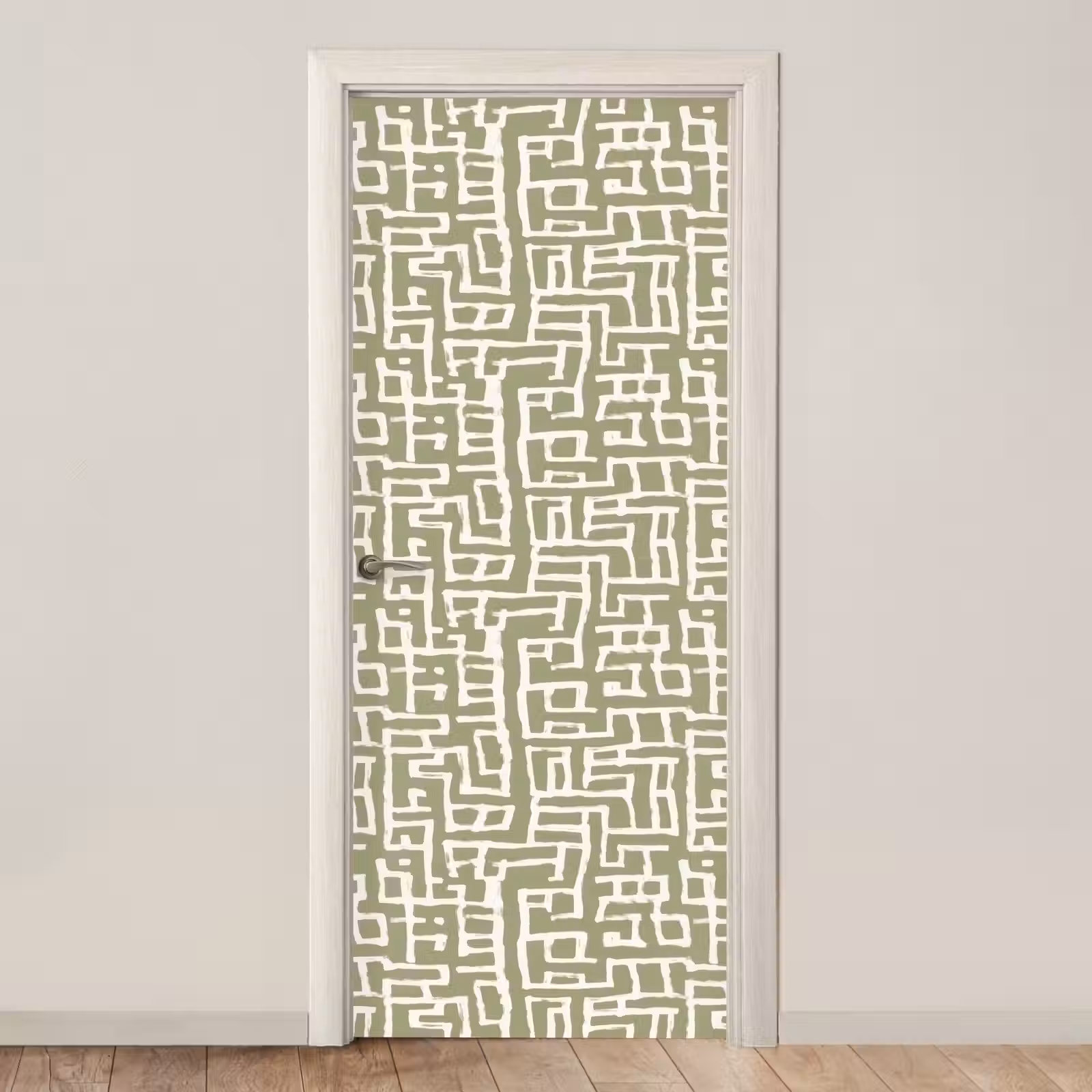 Deursticker - Grafisch - Patroon - Groen — 1