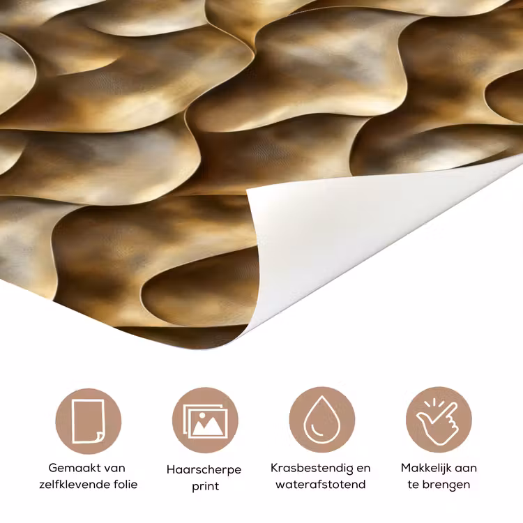 Deursticker - Abstract - Antiek - Goud — 3