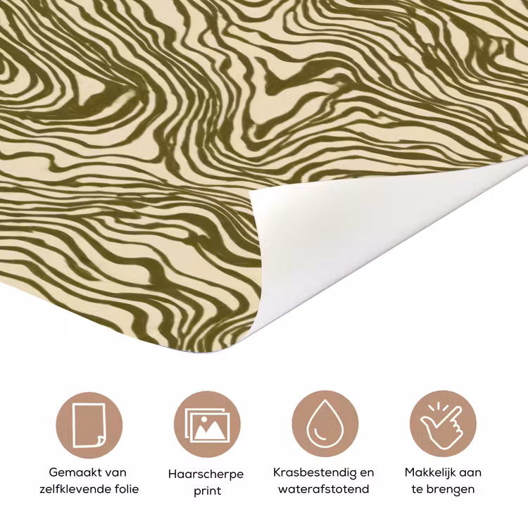 Deursticker - Abstract - Marmer - Groen — 3