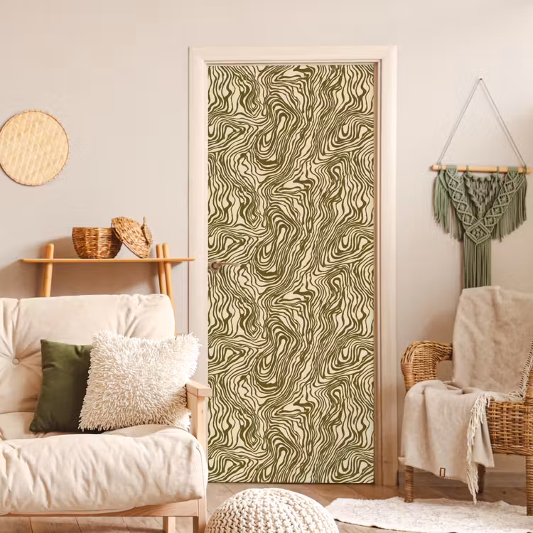 Deursticker - Abstract - Marmer - Groen — 4