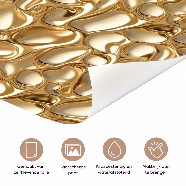 Deursticker - Abstract - Modern - Goud — 3