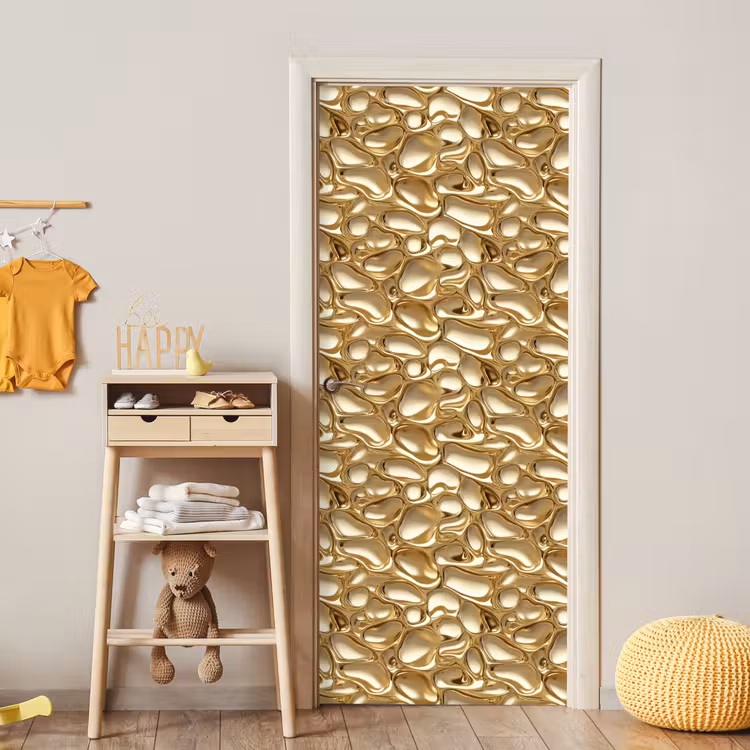 Deursticker - Abstract - Modern - Goud — 6