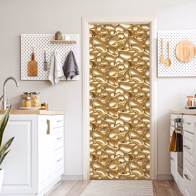Deursticker - Abstract - Modern - Goud — 7