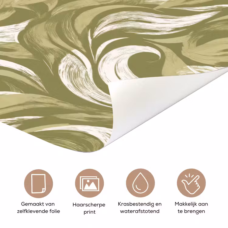 Deursticker - Abstract - Textuur - Groen — 3